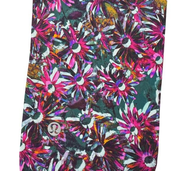 LULULEMON Base Pace High-Rise Fleece Tight 28" Size 6 Floral Electric Multi - Picture 7 of 9